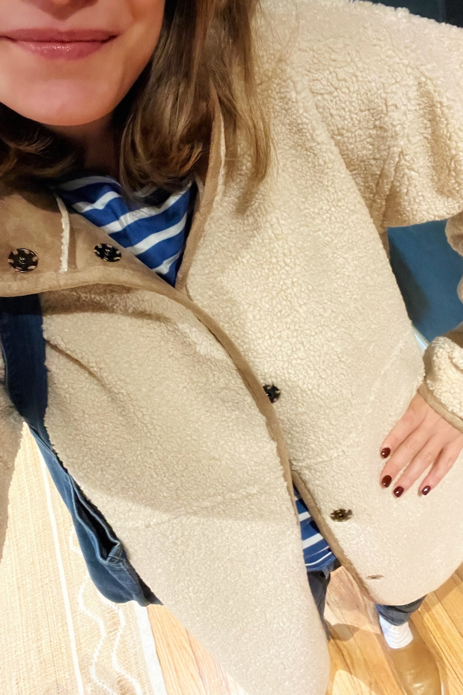 Velvet faux shearling jacket Velvet faux shearling jacket