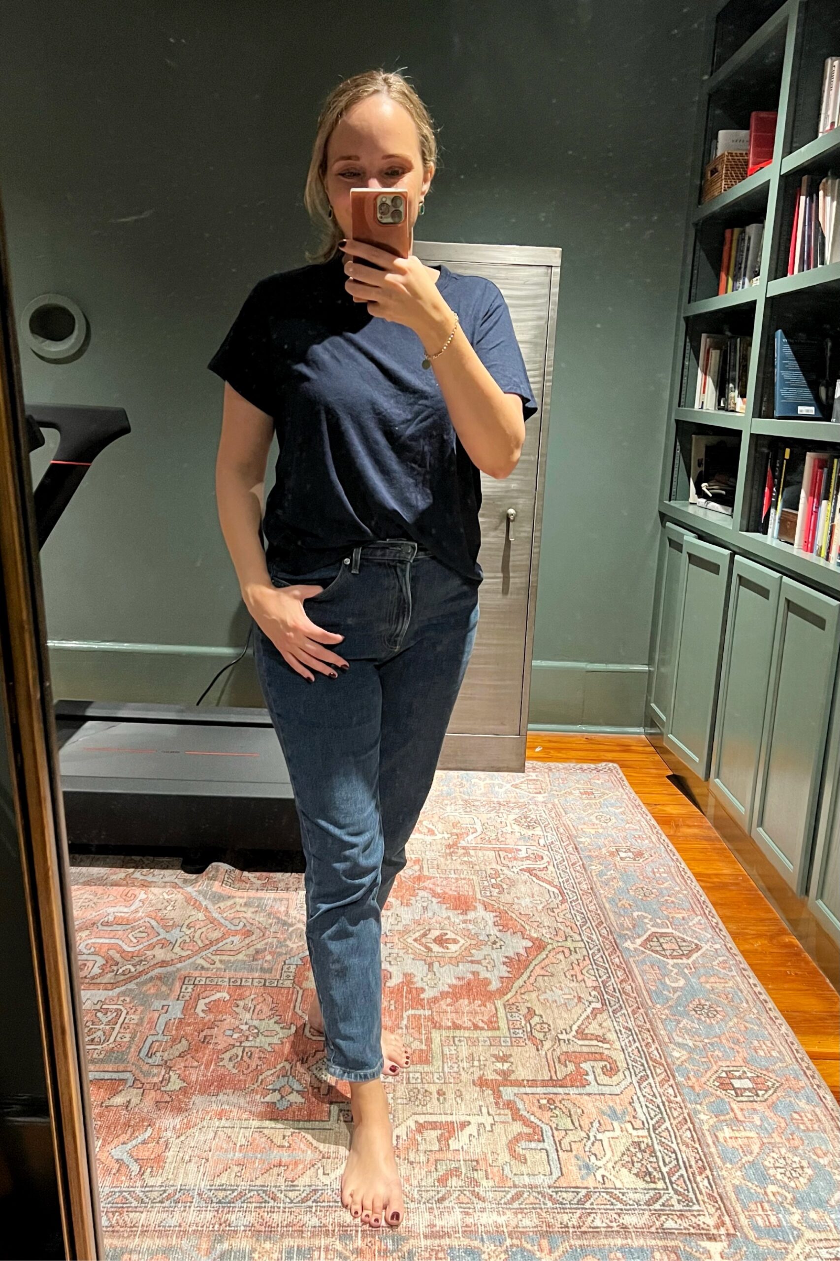 Walmart Tee + Everlane jeans Walmart Tee + Everlane jeans