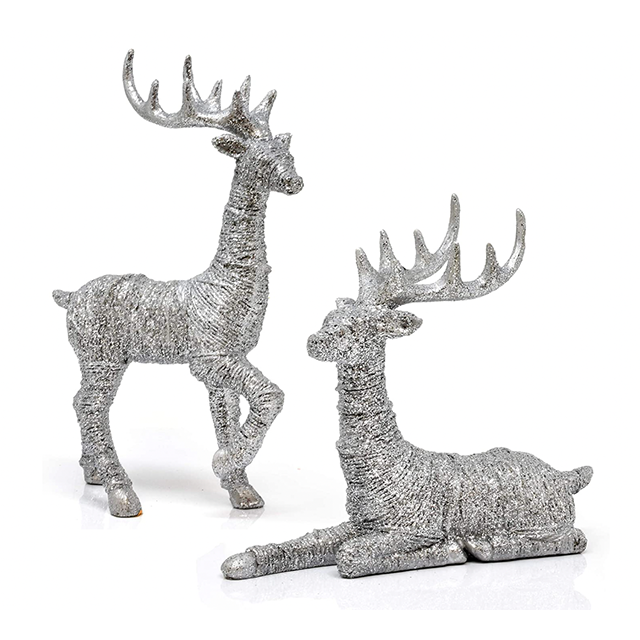Amazon Silver Reindeer Table Decor