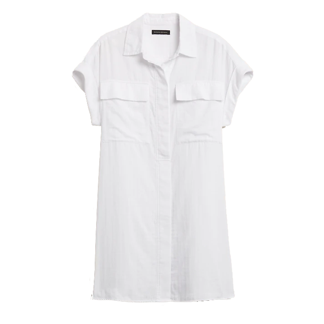 Banana Republic White Shirt Dress