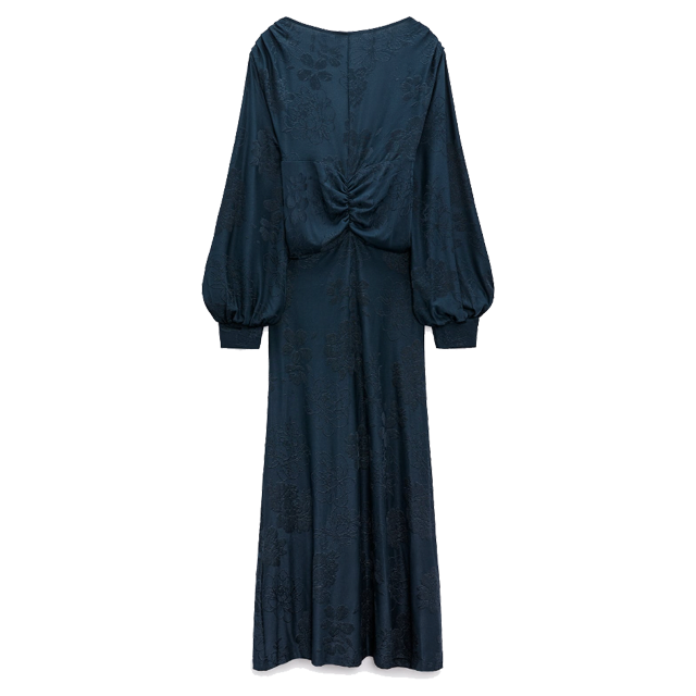 Blue Draped Zara Dress