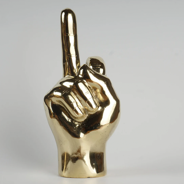 Middle Finger Sculpture
