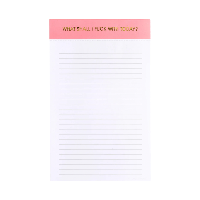 what shall i fuck with today notepad